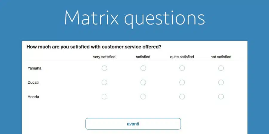Matrix questions: 4 rules (+1) to make them effective